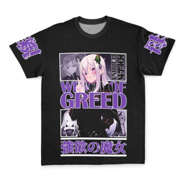 Anime Echidna Re Zero Streetwear Tshirt