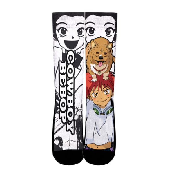 Anime Edward Wong Socks Cowboy Bebop Custom Anime Socks Manga Style