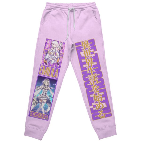 Anime Emilia Re Zero Streetwear Sweatpants