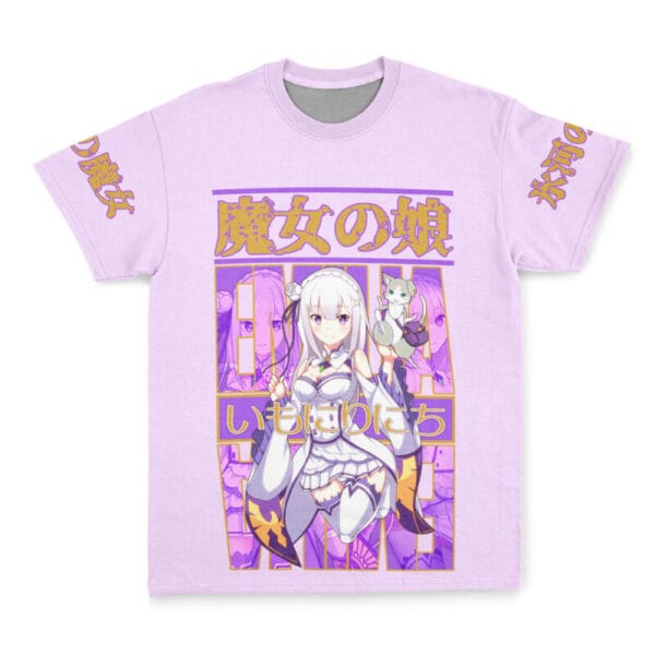 Anime Emilia Re Zero Streetwear Tshirt