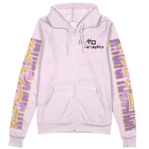 Emilia Re Zero Streetwear Zip Hoodie Jacket