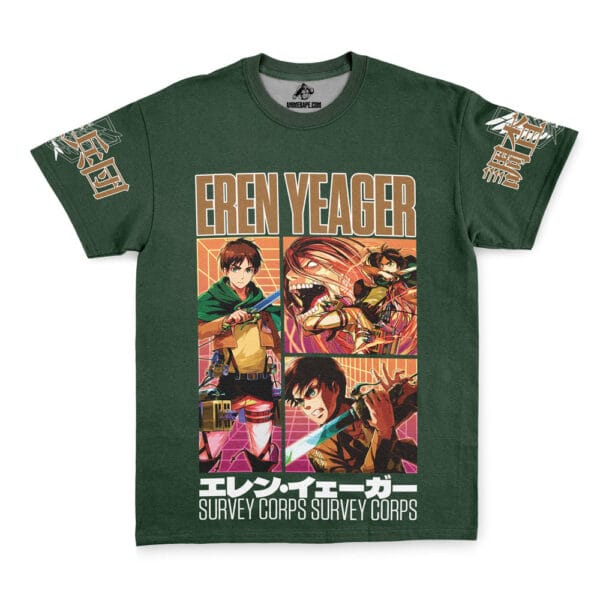 Eren Yeager Attack On Titan Streetwear T Shirt