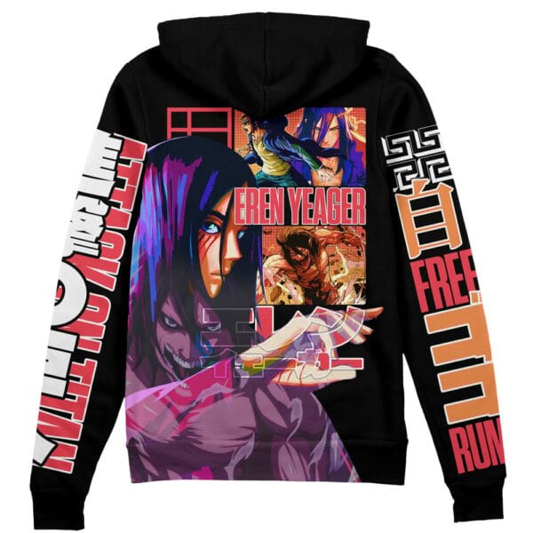 Eren Yeager V3 Attack On Titan Streetwear Zip Hoodie Jacket