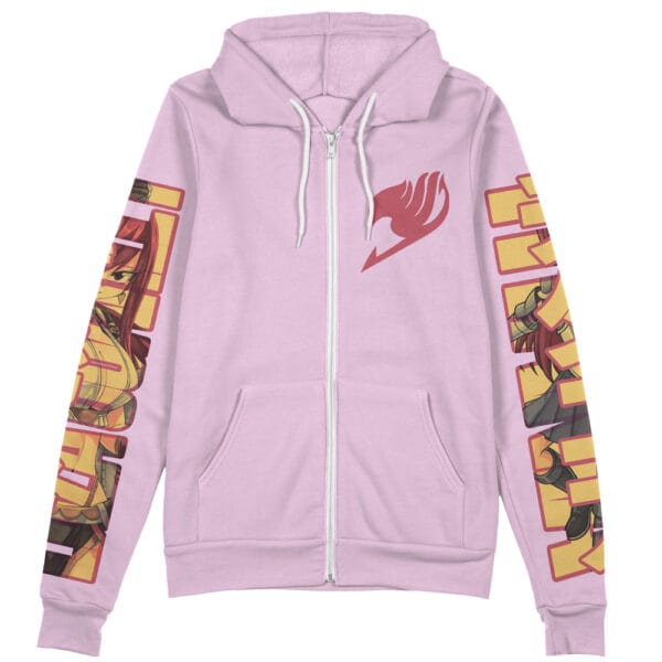 Erza Scarlet Fairy Tail Streetwear Zip Hoodie Jacket