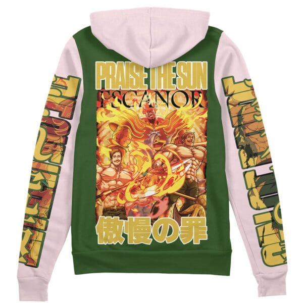 Escanor Seven Deadly Sins Streetwear Zip Hoodie Jacket