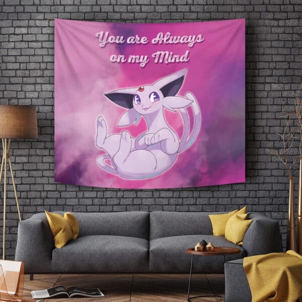 Espeon Always On My Mind Pokemon Tapestry