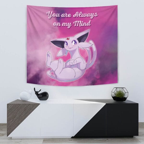 Espeon Always On My Mind Pokemon Tapestry