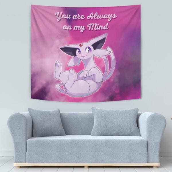 Espeon Always On My Mind Pokemon Tapestry