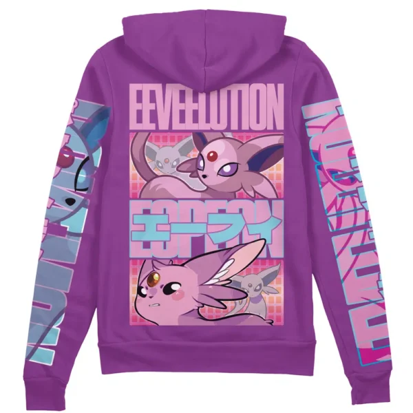 Espeon Pokemon Streetwear Zip Hoodie Jacket