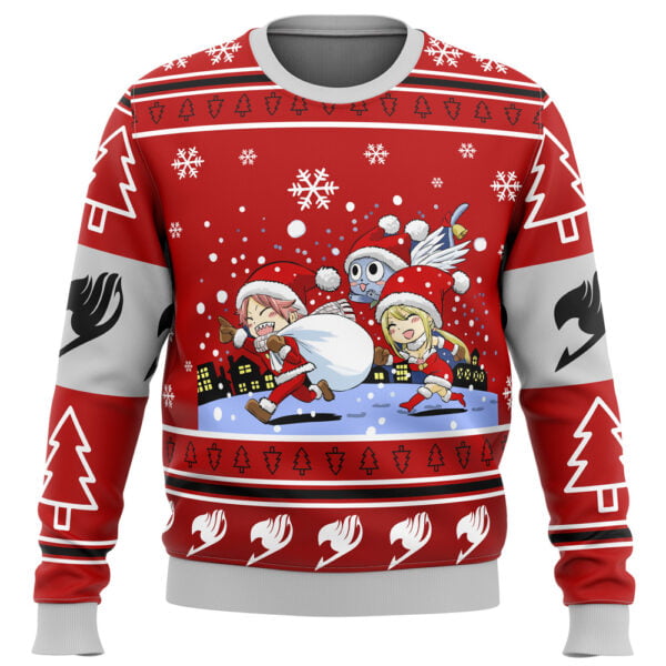 Anime Fairy Tail Chibi Xmas Ugly Christmas Sweater