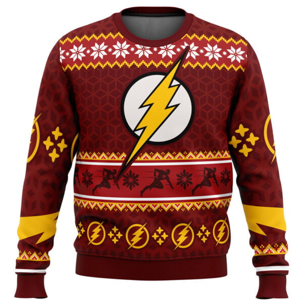 Fast Christmas The Flash Dc Comics Ugly Christmas Sweater