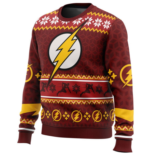 Fast Christmas The Flash Dc Comics Ugly Christmas Sweater