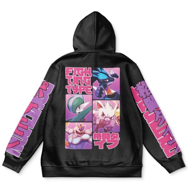 Fighting Type Pokemon Streetwear Hoodie