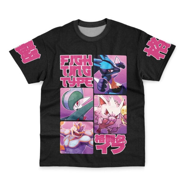 Fighting Type Pokemon Streetwear T Shirt