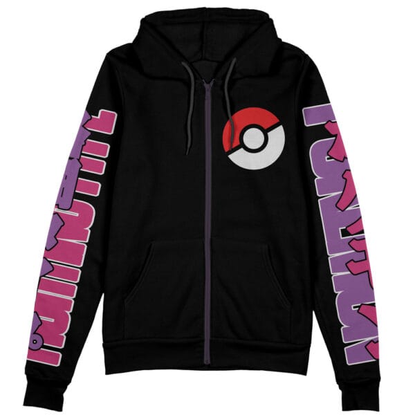 Fighting Type Pokemon Streetwear Zip Hoodie Jacket