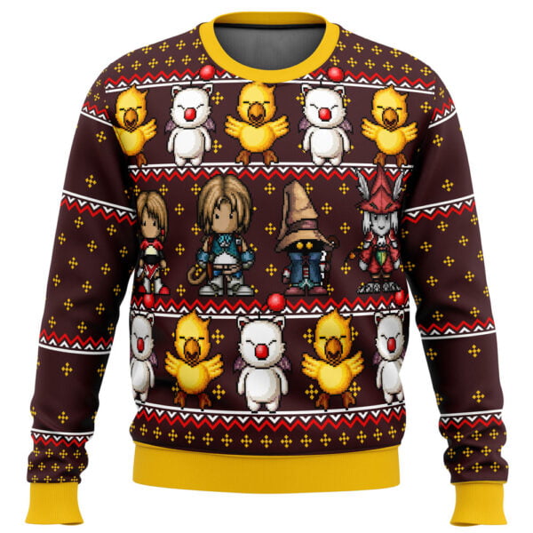 Final Fantasy Classic 8Bit Ugly Christmas Sweater