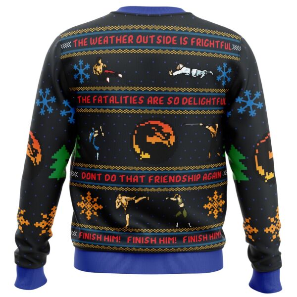 Finish Him Mortal Kombat Ugly Christmas Sweater