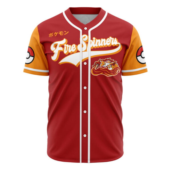 Fire Spinners Pokemon Baseball Jersey