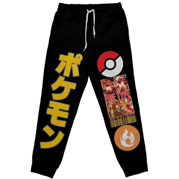 Fire Type Pokemon Streetwear Sweatpants