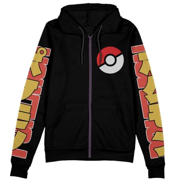 Fire Type Pokemon Streetwear Zip Hoodie Jacket