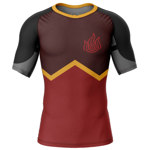 Firebenders Avatar Short Sleeve Rash Guard Compression Shirt