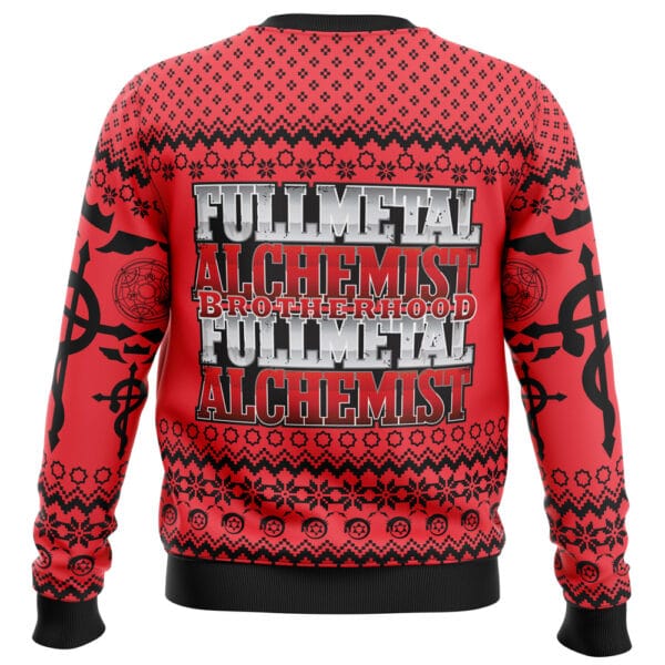 Flamels Cross X Transmutation Circle Full Metal Alchemist Ugly Christmas Sweater