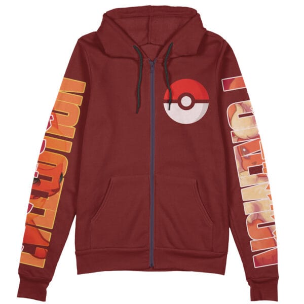 Flareon Pokemon Streetwear Zip Hoodie Jacket