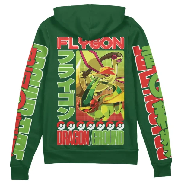 Flygon Pokemon Streetwear Zip Hoodie Jacket