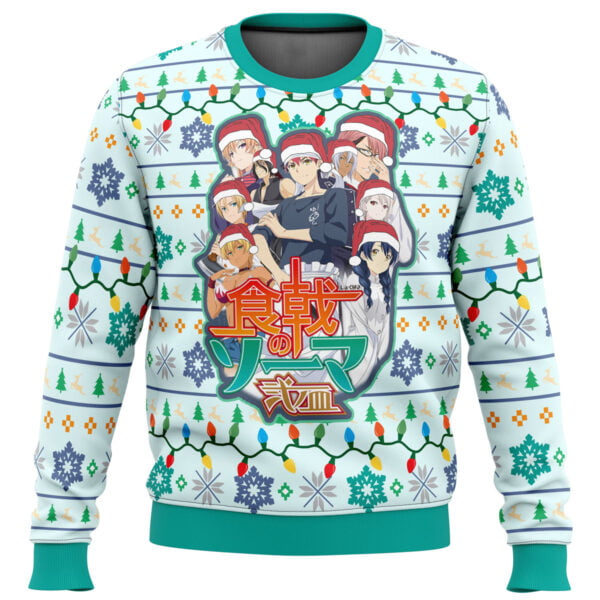 Anime Food Wars Fight To Conquer Ugly Christmas Sweater