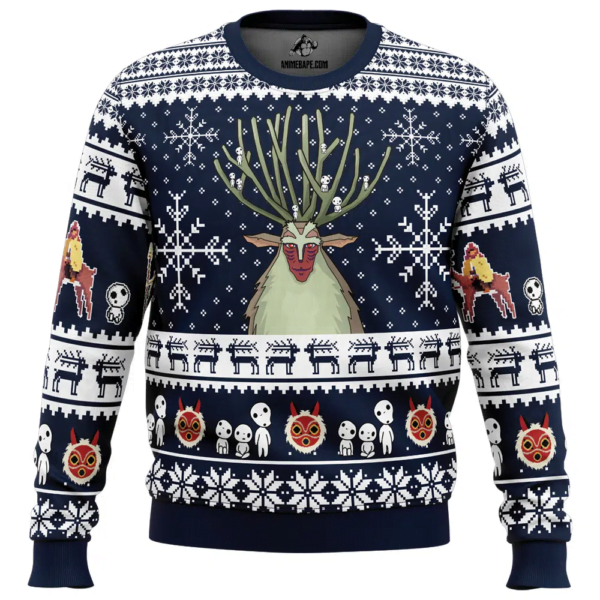 Forest Spirit Princess Mononoke Ugly Christmas Sweater