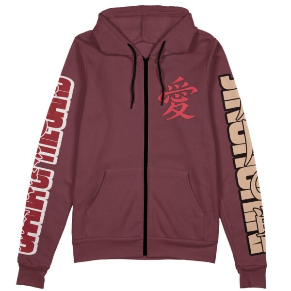 Anime Gaara Naruto Shippuden Streetwear Zip Hoodie Jacket Anime