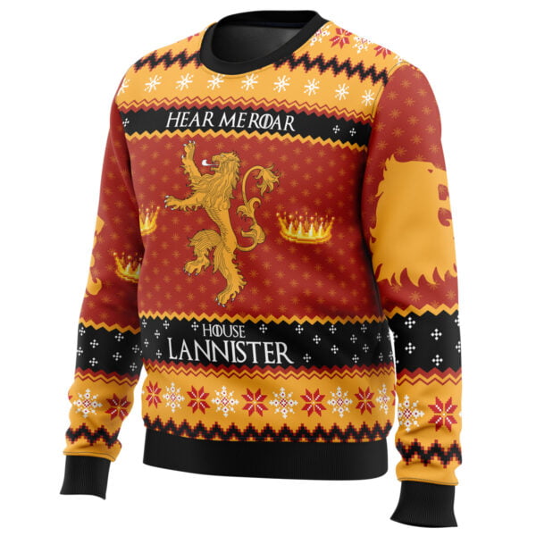 Game Of Thrones House Lannister Ugly Christmas Sweater