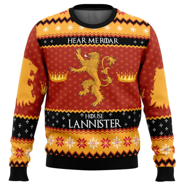 Game Of Thrones House Lannister Ugly Christmas Sweater