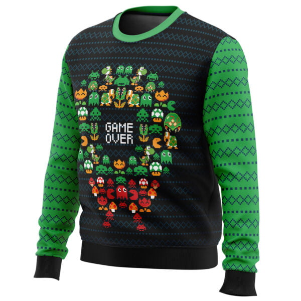 Game Over Nintendo Ugly Christmas Sweater