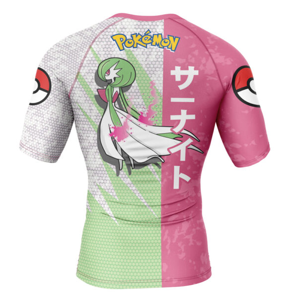 Gardevoir Attack Pokemon Short Sleeve Rash Guard Compression Shirt