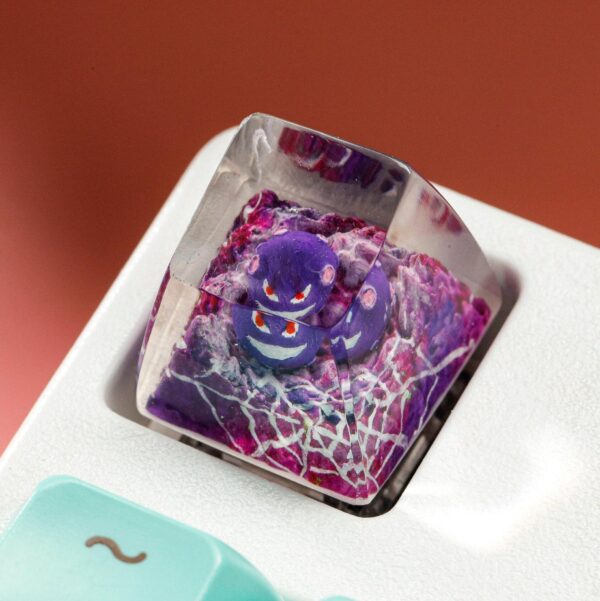 Gastly Pokemon Artisan Keycap