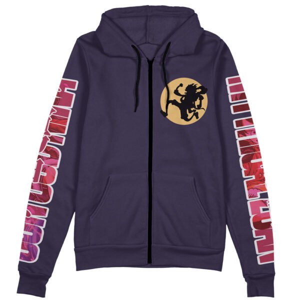 Gear 5Th Luffy One Piece Streetwear Zip Hoodie Jacket