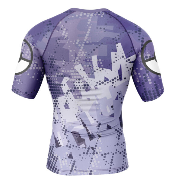 Gengar V2 Pokemon Short Sleeve Rash Guard Compression Shirt