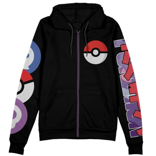 Gengar V2 Pokemon Streetwear Zip Hoodie Jacket