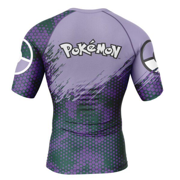 Gengar V3 Pokemon Short Sleeve Rash Guard Compression Shirt