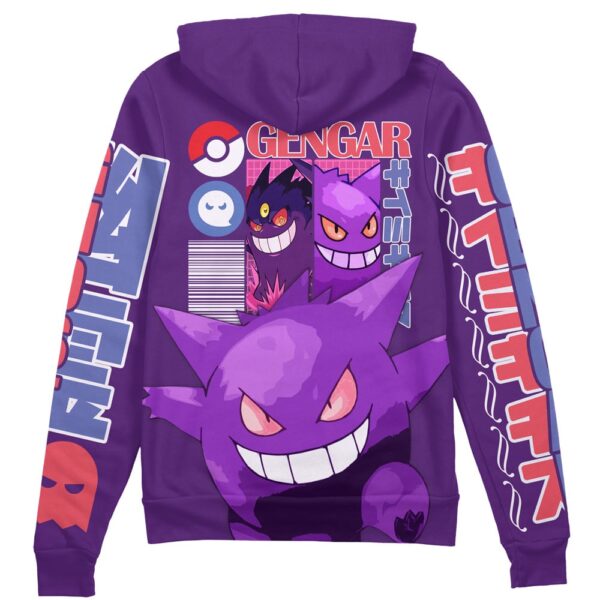 Gengar V4 Pokemon Streetwear Zip Hoodie Jacket