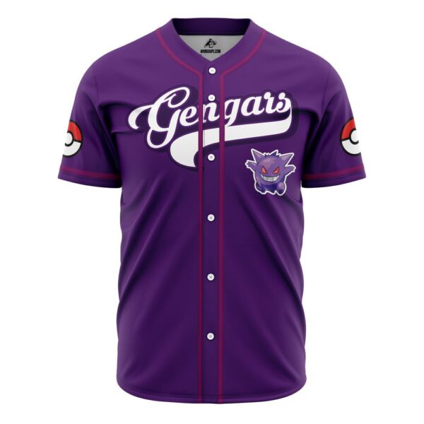 Gengars Pokemon Baseball Jersey