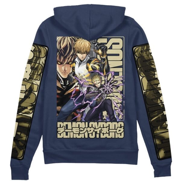 Anime Genos One Punch Man Streetwear Zip Hoodie Jacket