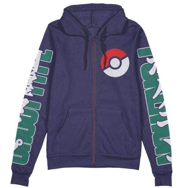 Ghost Type Pokemon Streetwear Zip Hoodie Jacket