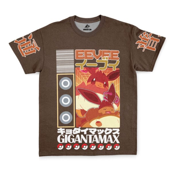 Gigantamax Eevee Pokemon Streetwear T Shirt