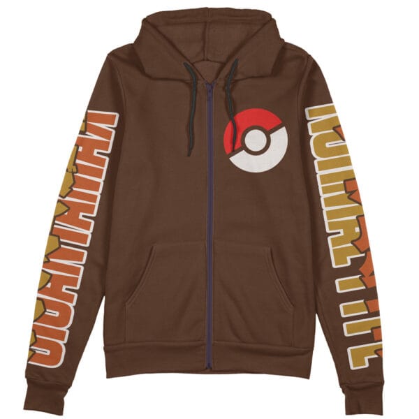 Gigantamax Eevee Pokemon Streetwear Zip Hoodie Jacket