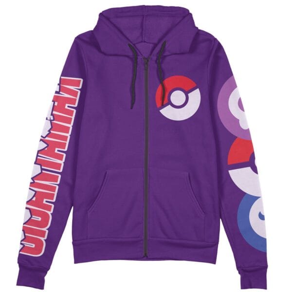 Gigantamax Gengar Pokemon Streetwear Zip Hoodie Jacket