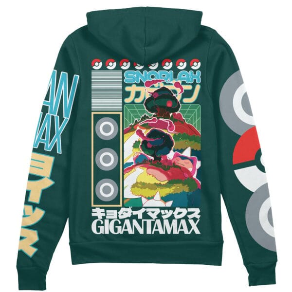 Gigantamax Snorlax Pokemon Streetwear Zip Hoodie Jacket