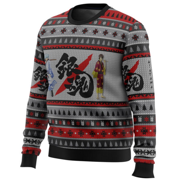 Anime Gintama Shinsuke And Gintoki Ugly Christmas Sweater