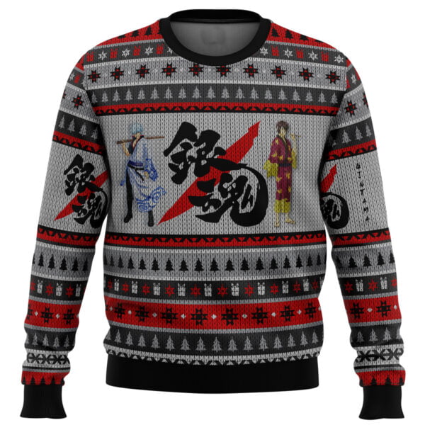 Anime Gintama Shinsuke And Gintoki Ugly Christmas Sweater